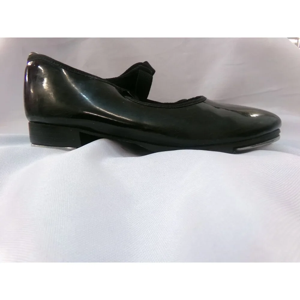 Pre-Owned Dance Tap Shoes Capezio Big Kids 2M Tyette Man Made Elastic Student